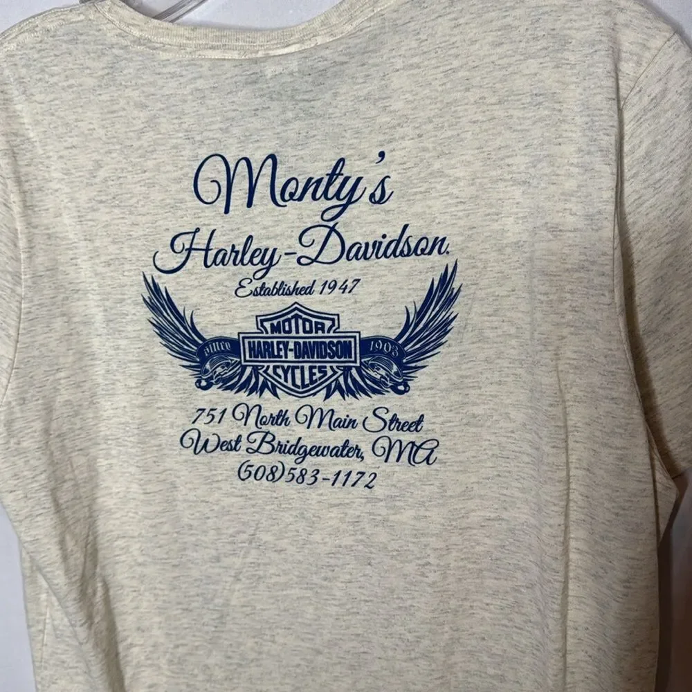 Harley-Davidson Cream Graphic T-Shirt. Size Large. NWT. - Picture 8 of 8